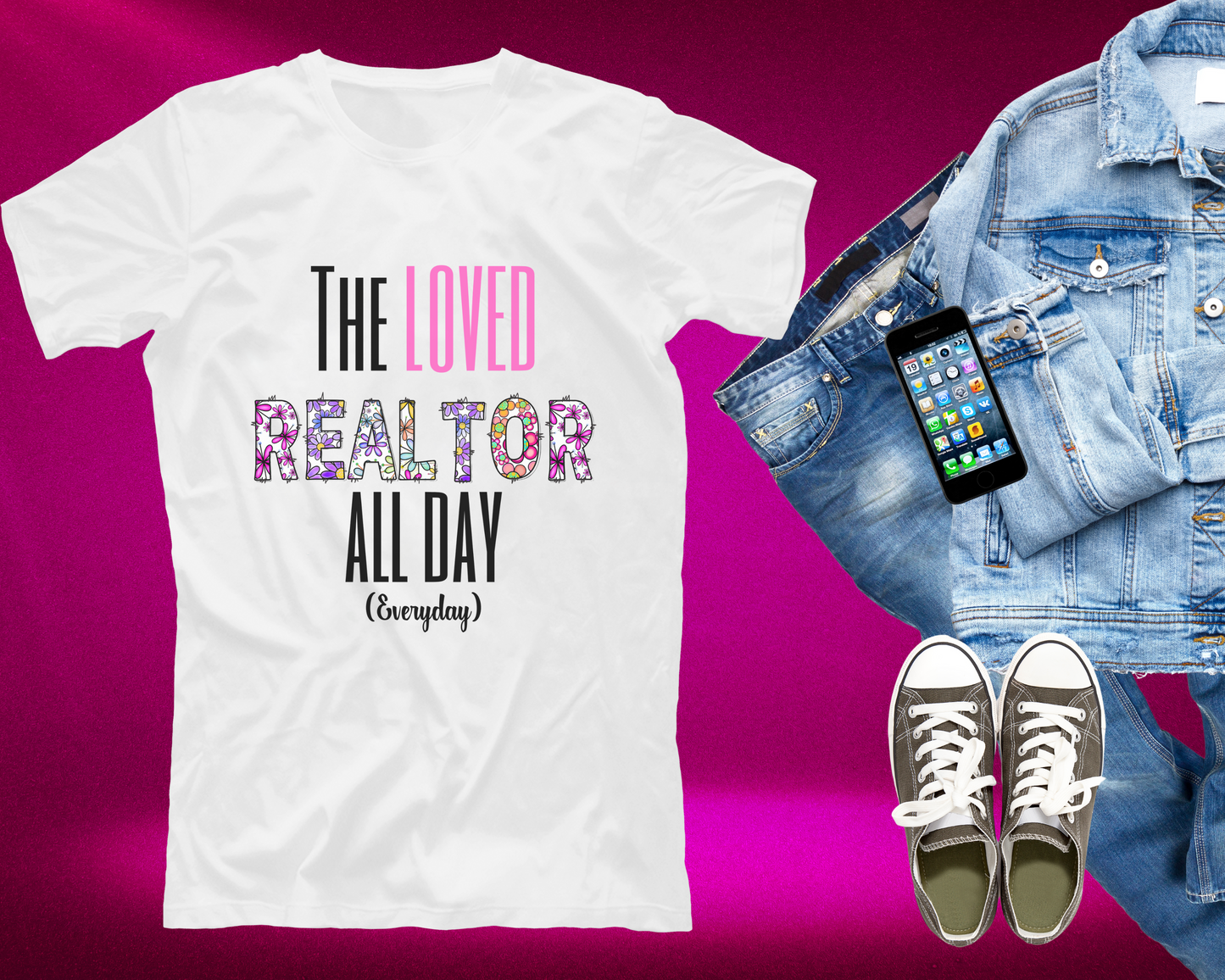 The Loved Realtor Valentine T-shirt (White)