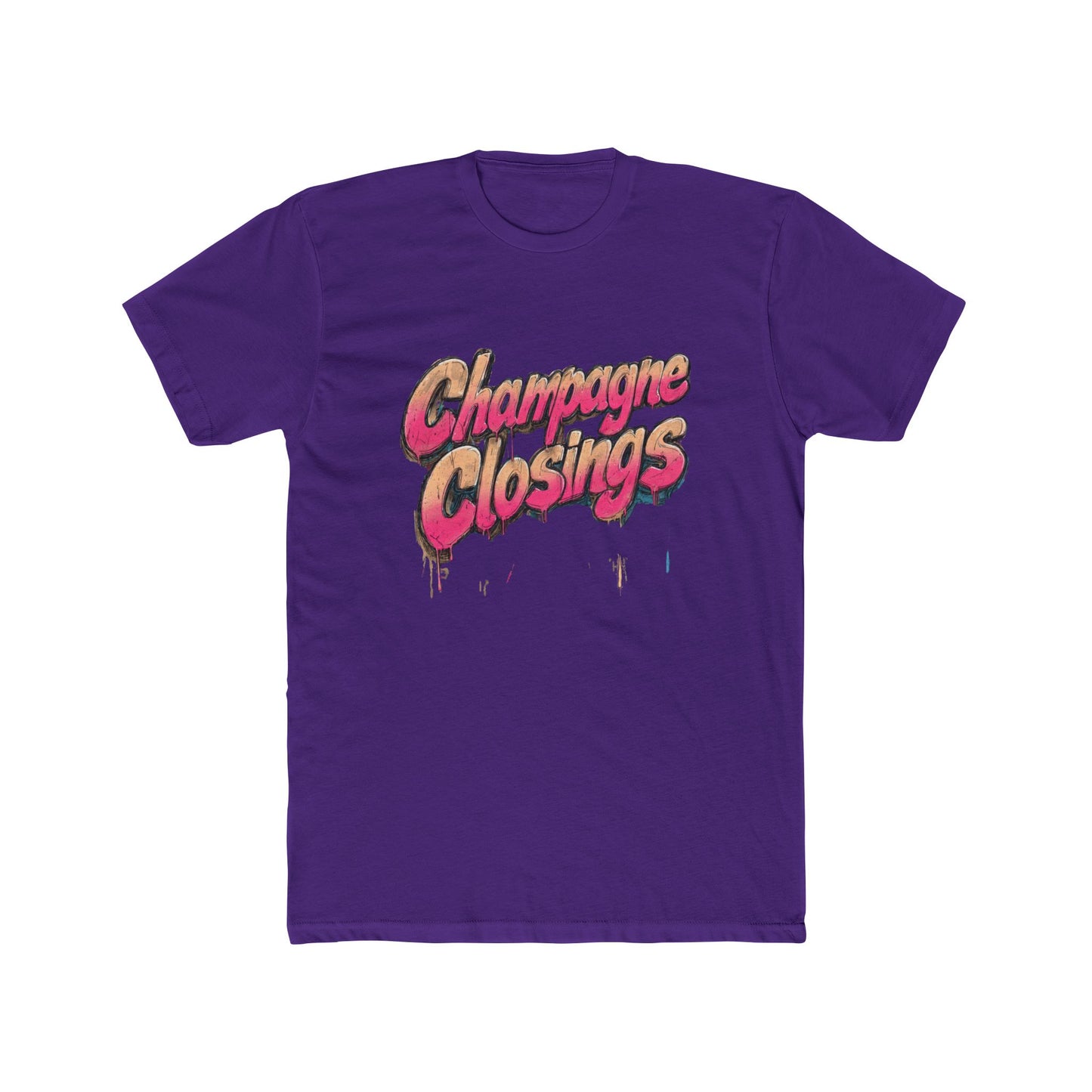 Champagne Closings | Graffiti Luxury Agent Tee | Real Estate Swag Co.