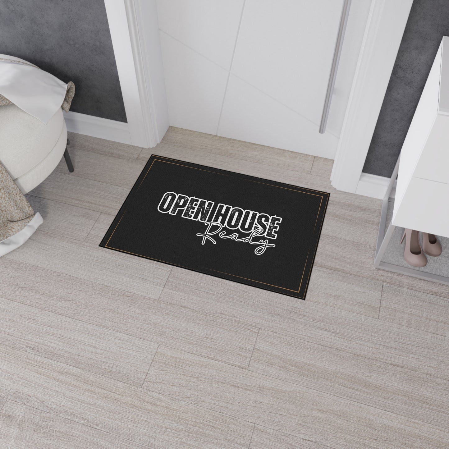 Open House Ready | 24" x 36" Custom Rug | Real Estate Swag Co.