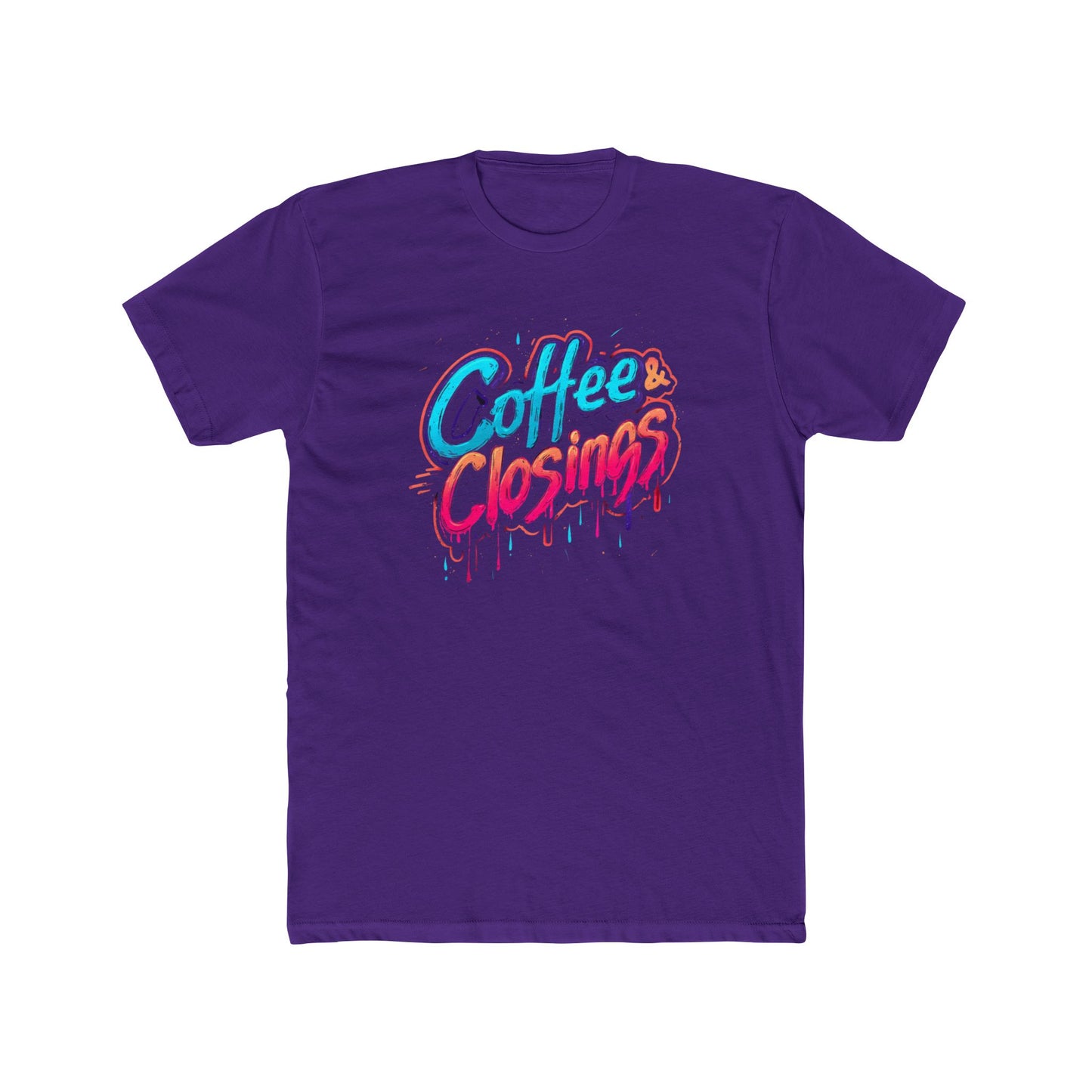 Coffee & Closings | Graffiti Real Estate Agent T-Shirt | Real Estate Swag Co.