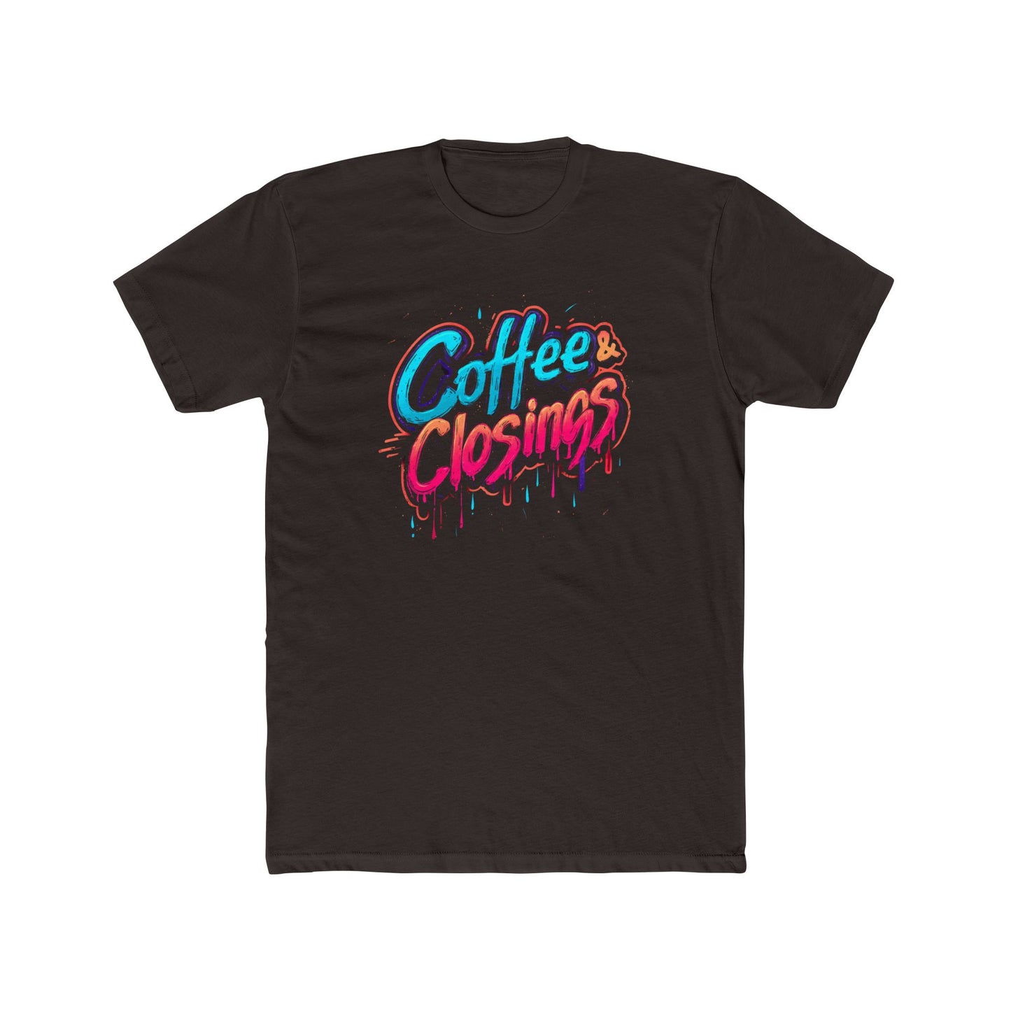 Coffee & Closings | Graffiti Real Estate Agent T-Shirt | Real Estate Swag Co.