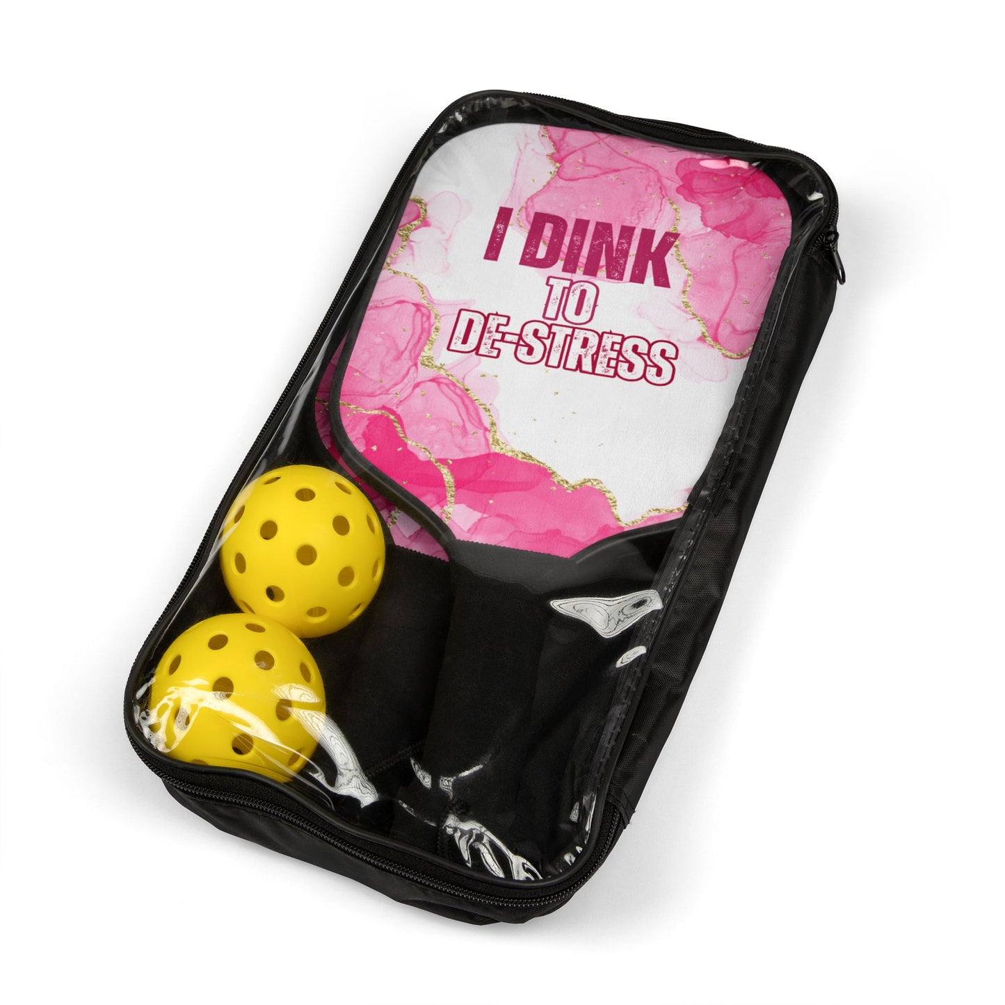 I Dink To De-Stress | Pickleball Paddle Set