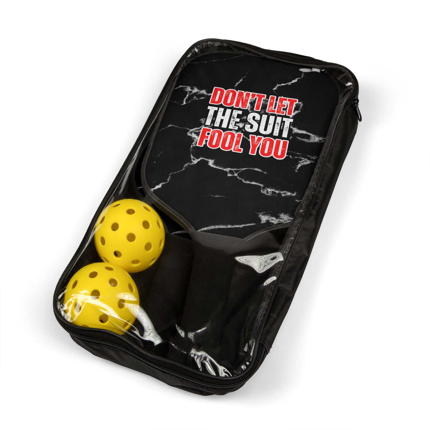 Don't Let The Suit Fool You | Pickleball Paddle Set