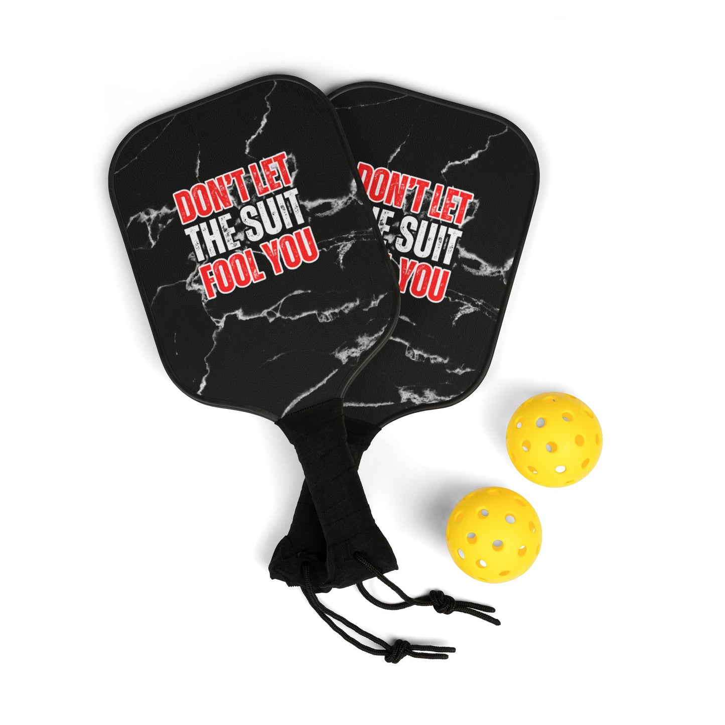 Don't Let The Suit Fool You | Pickleball Paddle Set