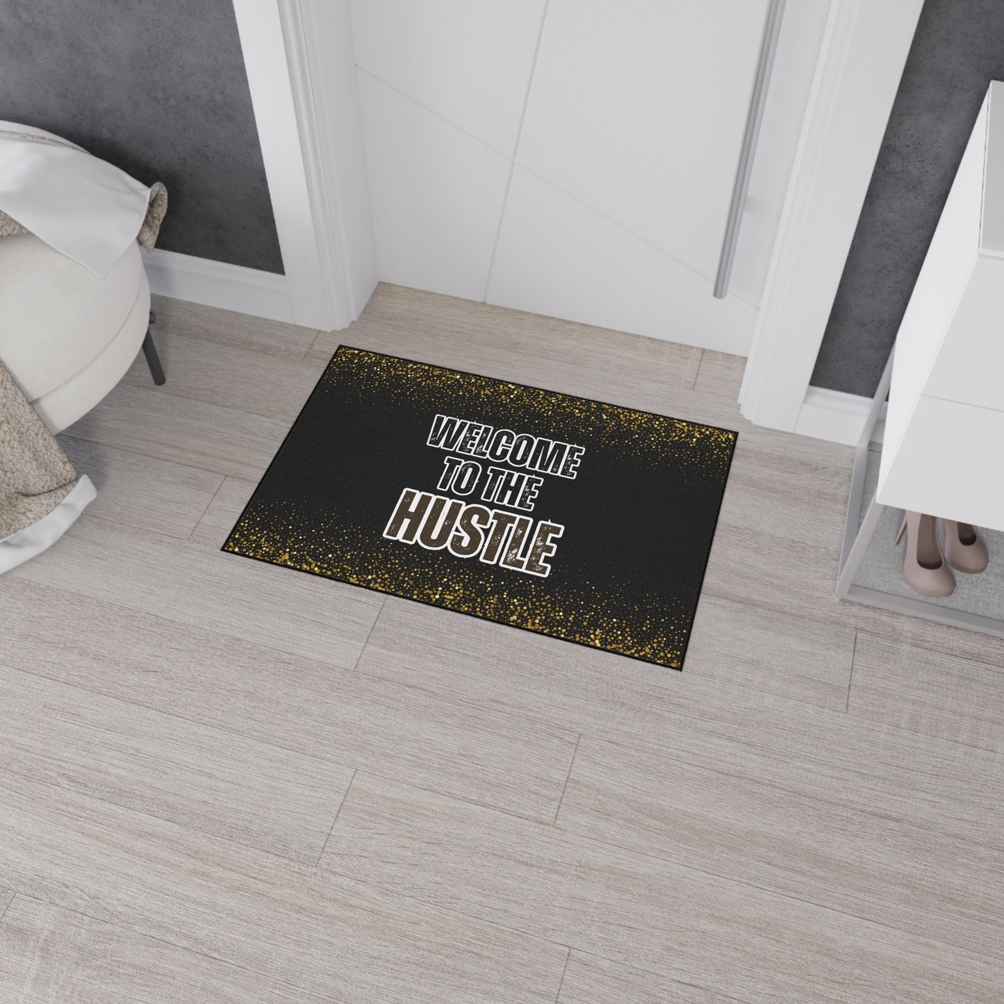Welcome to the Hustle | 24" x 36" Custom Rug | Real Estate Swag Co.