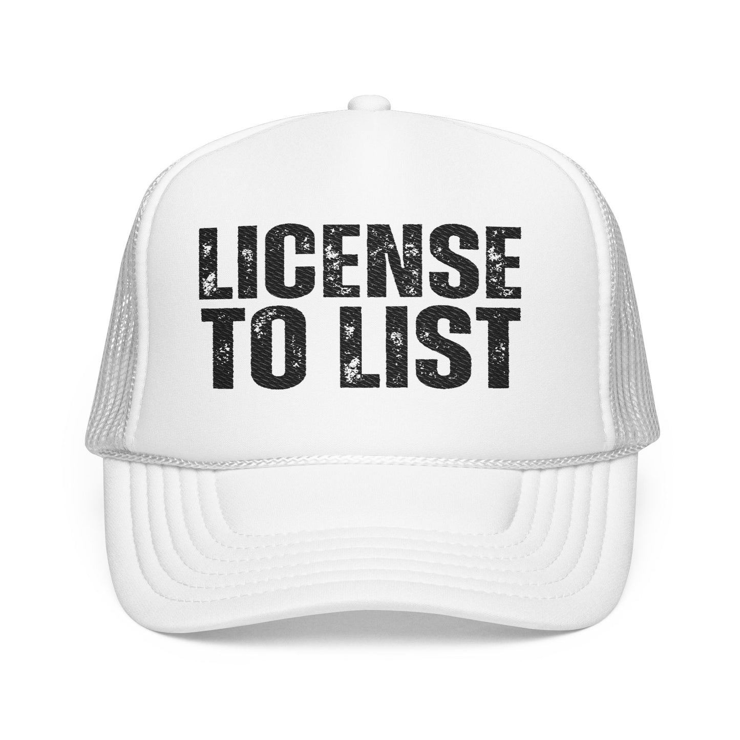 License to List | Premium Embroidered Real Estate Hat