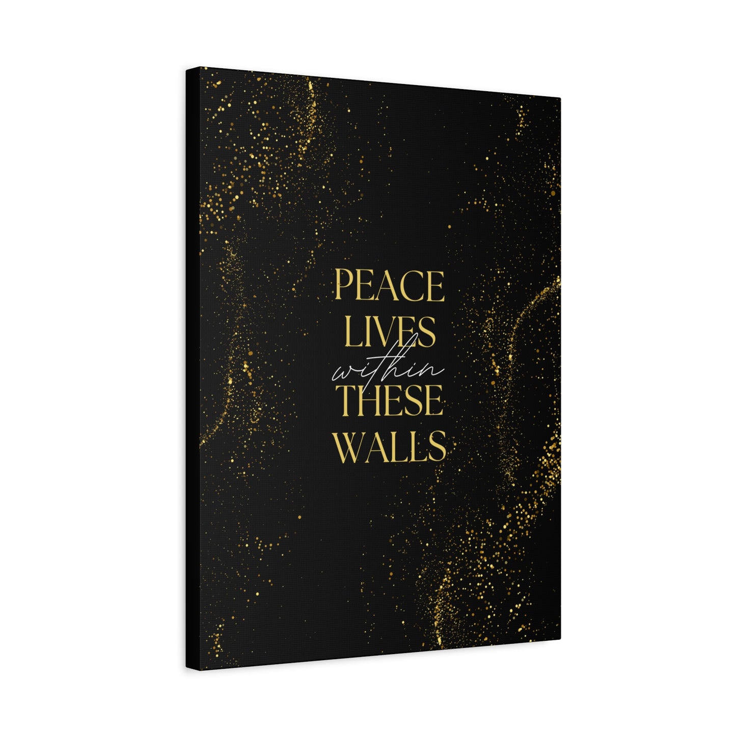 Peace Lives Within These Walls | Luxe Modern Canva | Real Estate Swag Company