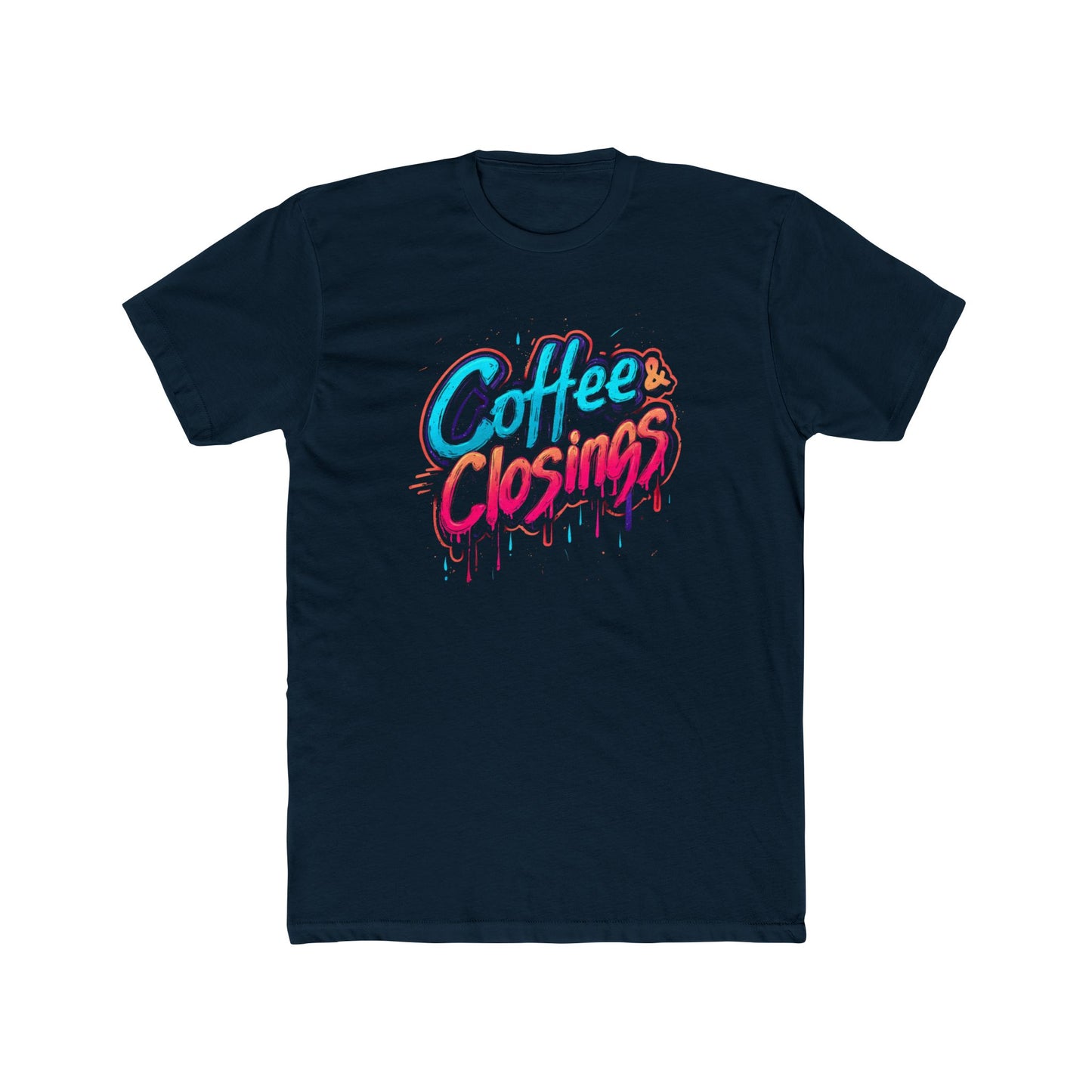 Coffee & Closings | Graffiti Real Estate Agent T-Shirt | Real Estate Swag Co.