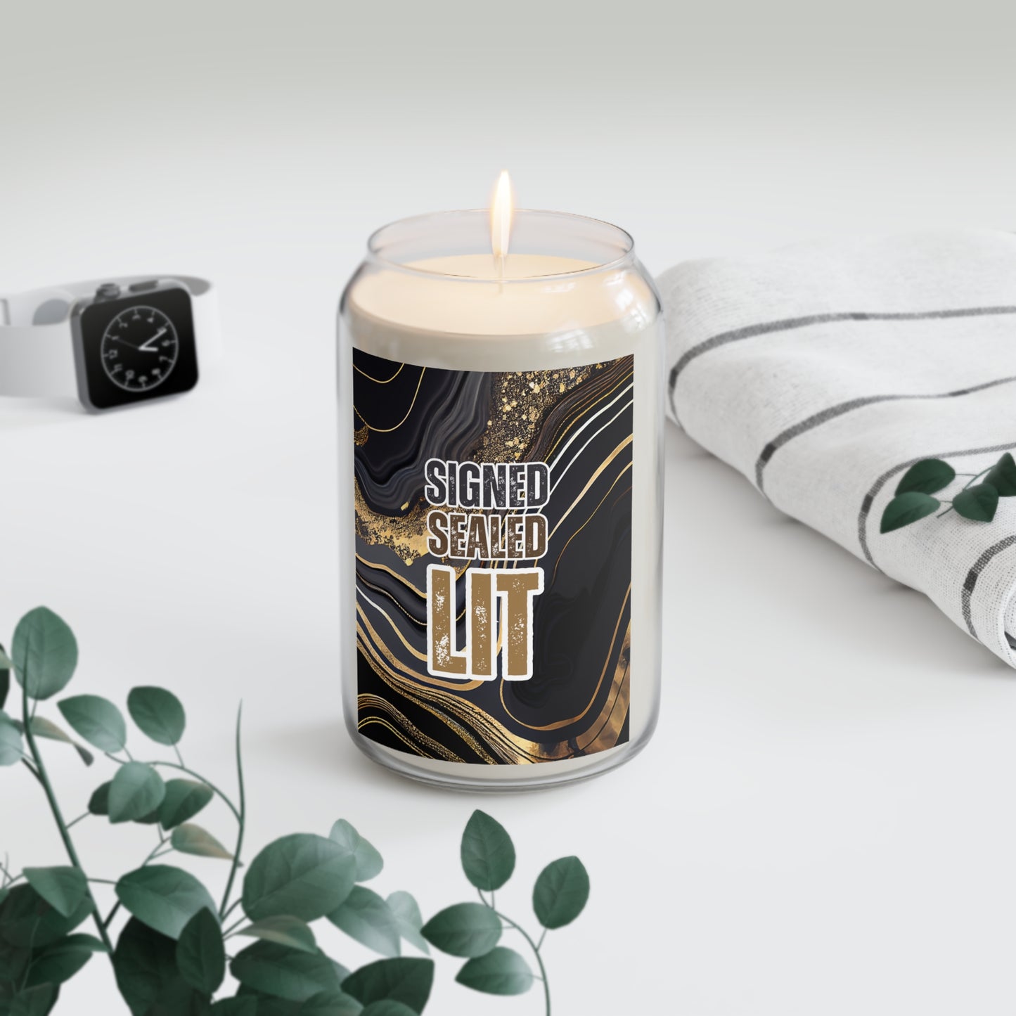 Signed. Sealed. Lit. | Custom Candles | Real Estate Swag Co.