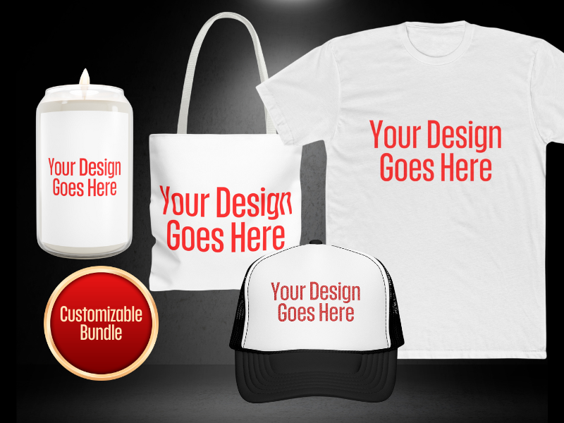 Customizable Real Estate Closing Gift Bundle – Candle, Tote, Shirt & Hat with Logo