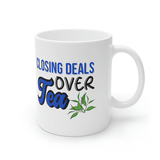 Closing Deals Over Tea - Blue