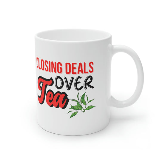 Closing Deals Over Tea - Red