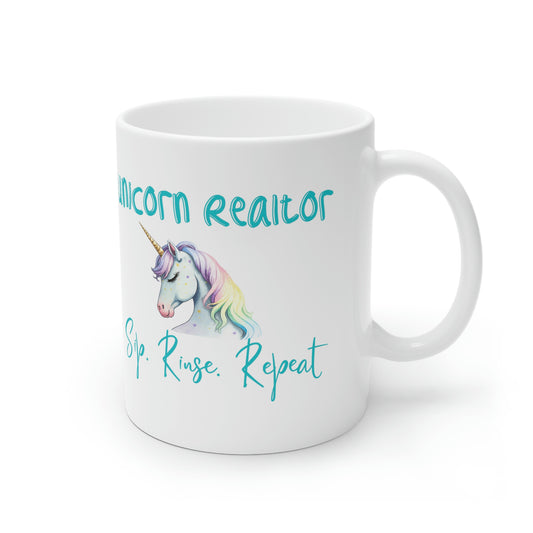 Unicorn Realtor Sip. Rinse. Repeat - Teal
