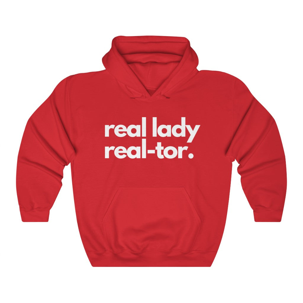 Real Lady, Real-tor Hoodie - Real Estate Swag Company
