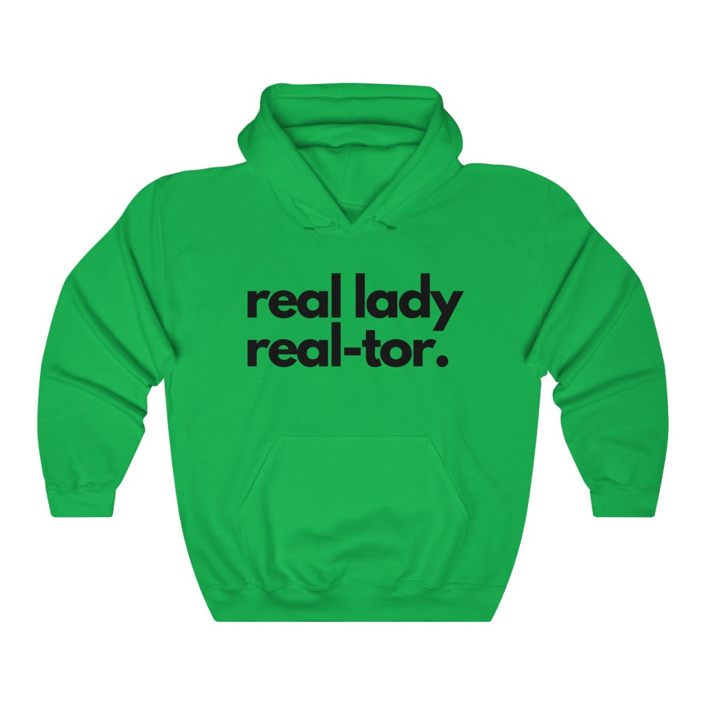 Real Lady, Real-tor Hoodie - Real Estate Swag Company