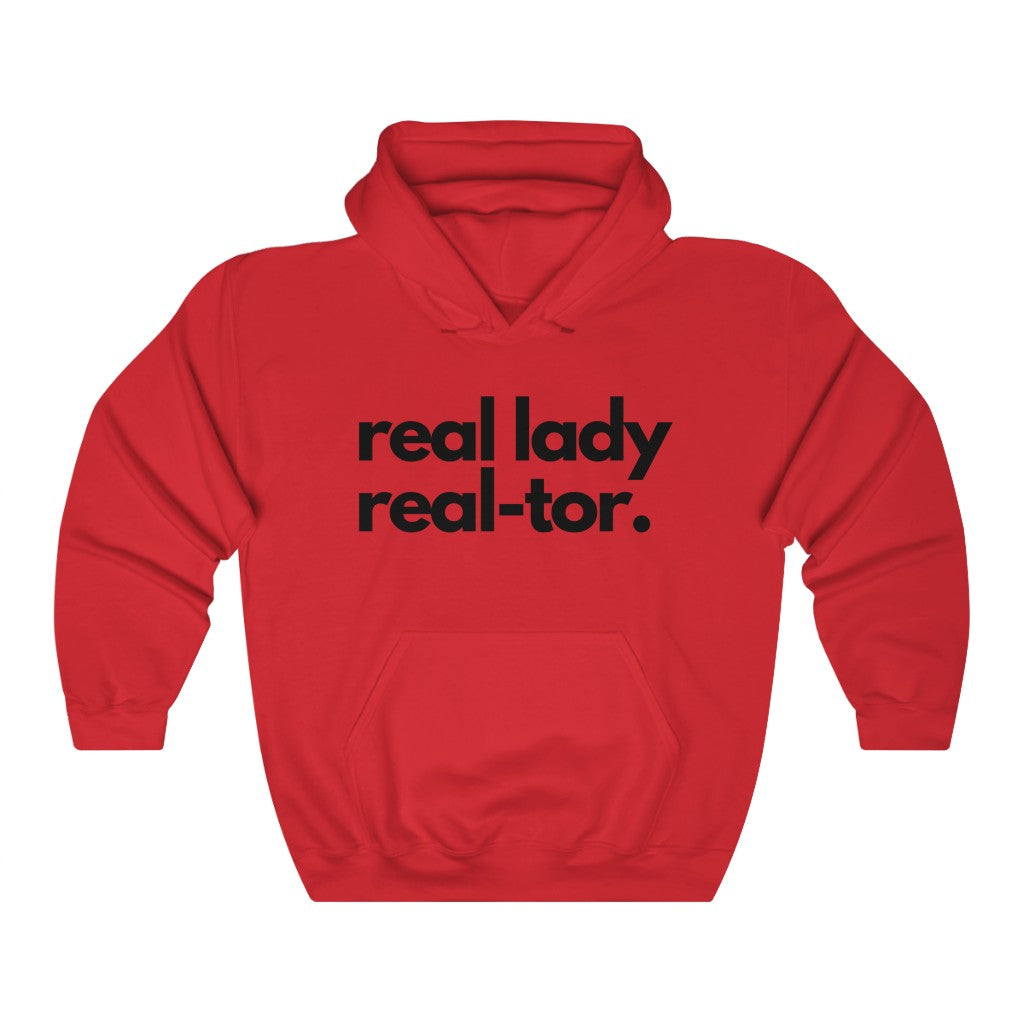 Real Lady, Real-tor Hoodie - Real Estate Swag Company