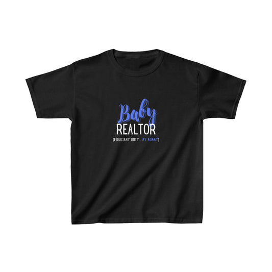 Blue Baby Realtor T-shirt - Black
