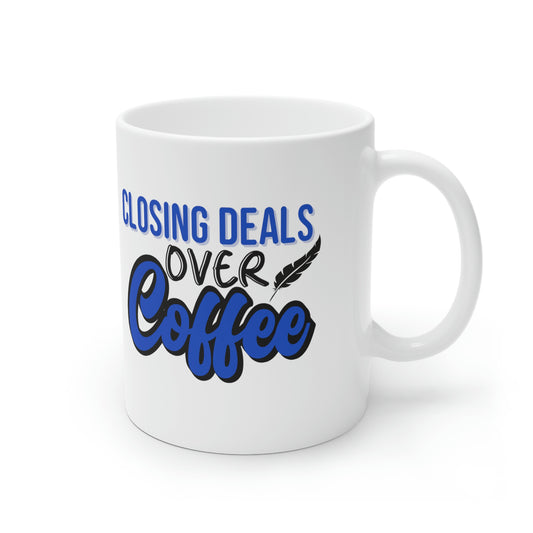 Closing Deals Over Coffee - Blue