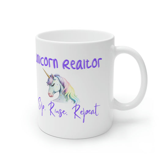 Unicorn Realtor Sip. Rinse. Repeat - Purple