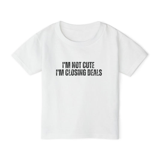 I'm Not Cute, I'm Closing Deals | Kids Real Estate Tshirts