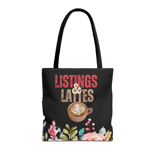 Listings & Lattes | Real Estate Swag Totes