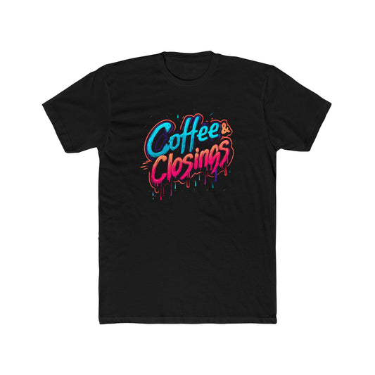 Coffee & Closings | Graffiti Real Estate Agent T-Shirt  | Real Estate Swag Co.