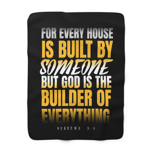 For Every House Is Built By Someone | Custom Scripture Blankets | Real Estate Swag Co.
