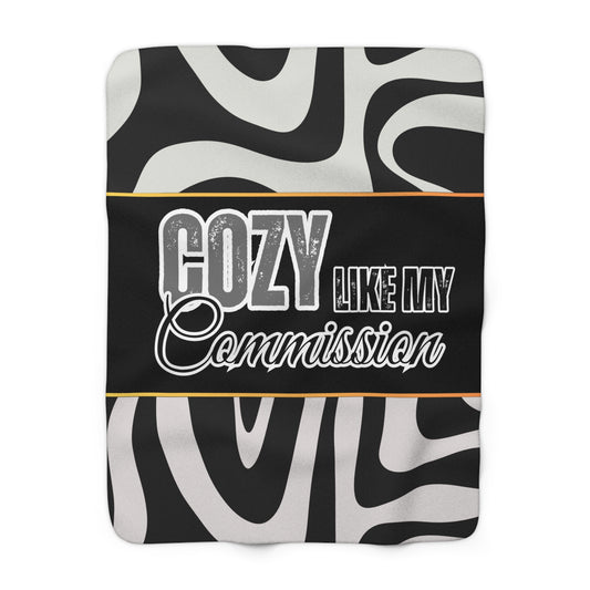 Cozy Like My Commission | Custom Blankets | Real Estate Swag Co.