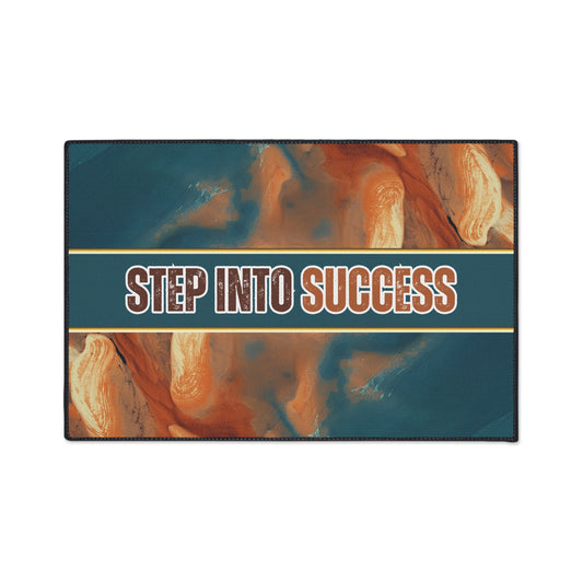 Step Into Success |  24" x  36" Custom Rug | Real Estate Swag Co.