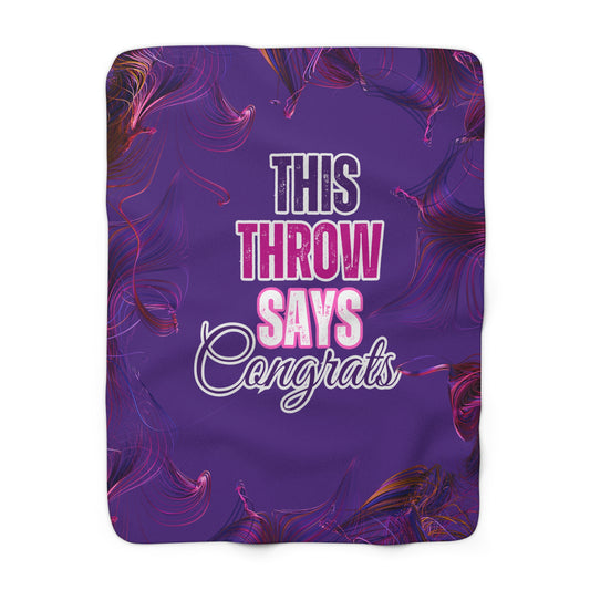 This Throw Says Congrats | Custom Blankets | Real Estate Swag Co.