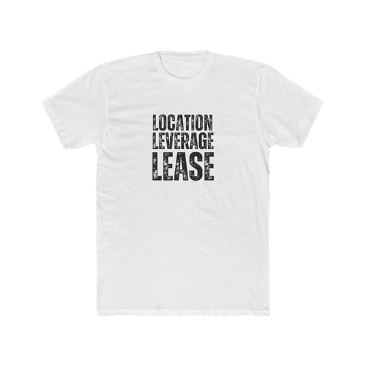 Location, Leverage, Lease | Commercial Real Estate Tshirts | Real Estate Swag Co.