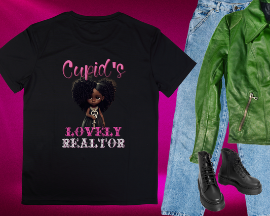 Cupid's Lovely Realtor Valentine T-shirt (Bella)
