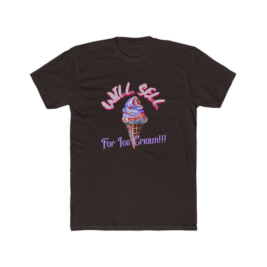 Will Sell For Ice Cream Graphic Tee – Real Estate  | Real Estate Swag Co.
