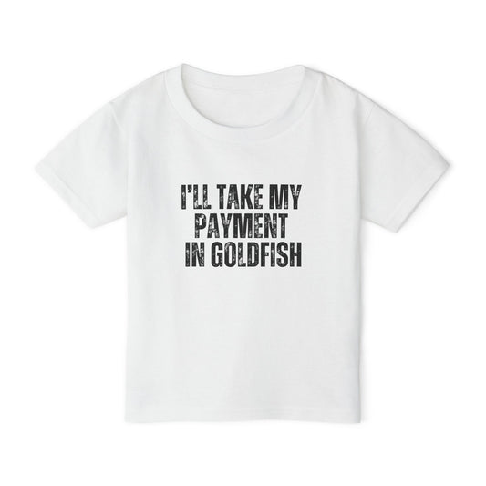 I'll Take My Payment In Goldfish | Kids Real Estate Tshirts