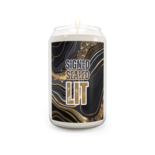 Signed. Sealed. Lit. | Custom Candles | Real Estate Swag Co.